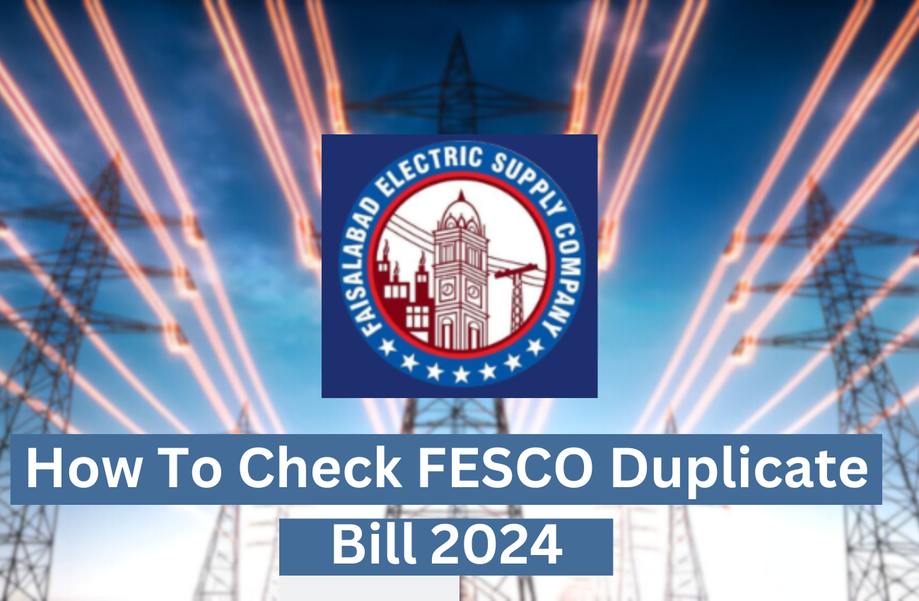 How to check FESCO Duplicate Bill 2024